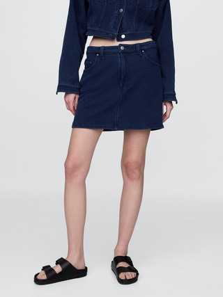 French Terry Denim Skirt | Gap (US)