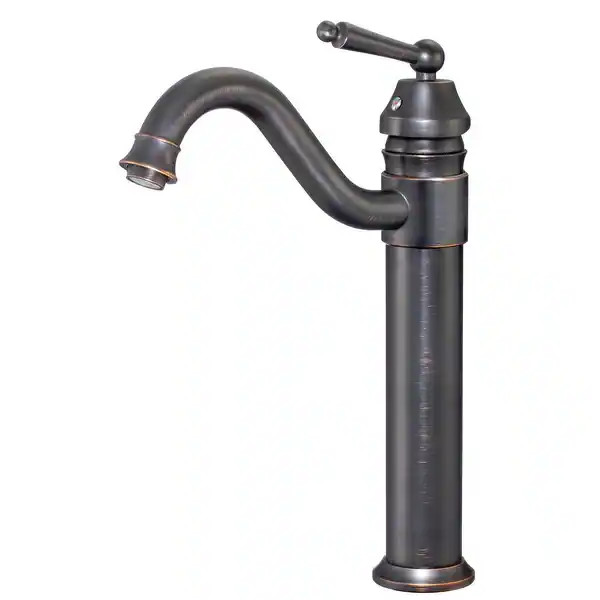SimplyCopper 13" Single Handle Vessel Faucet in Oil Rubbed Bronze - 13" x 10" x 8" | Bed Bath & Beyond