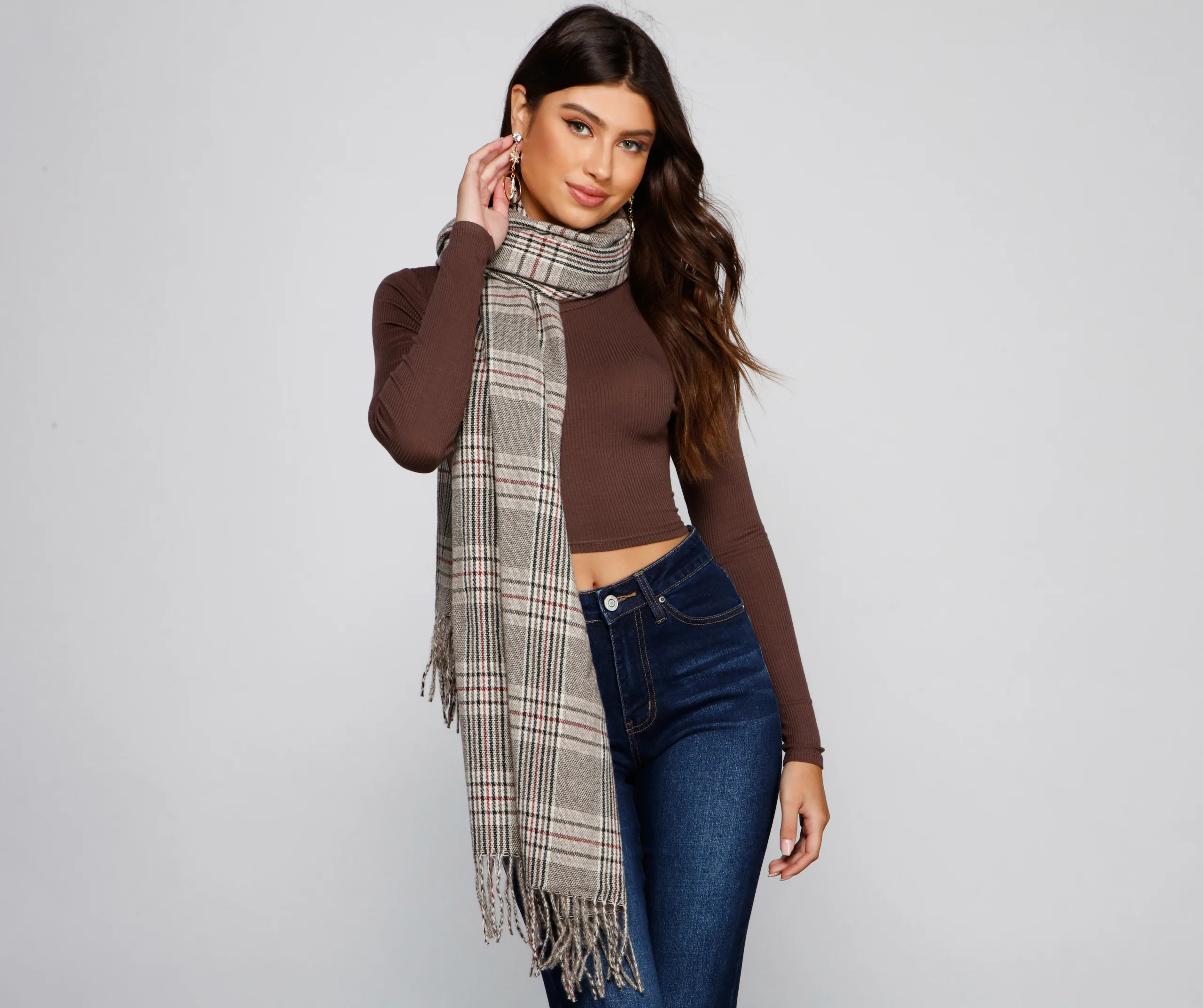 Classic Cozy Plaid Scarf | Windsor Stores