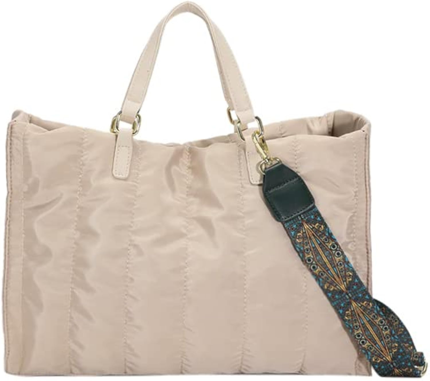 GLOD JORLEE Medium Puffer Bags for Women,Trendy Luxury Quilted Cotton Padded Handbags for Women, ... | Amazon (US)