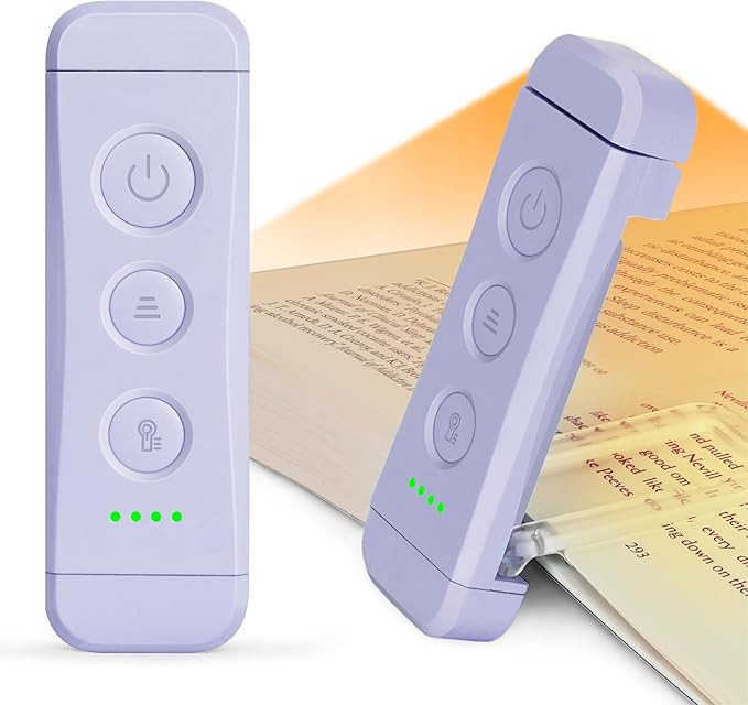 Glocusent USB Rechargeable Book Light for Reading in Bed, Portable Clip-on LED Reading Light, 3 A... | Amazon (US)