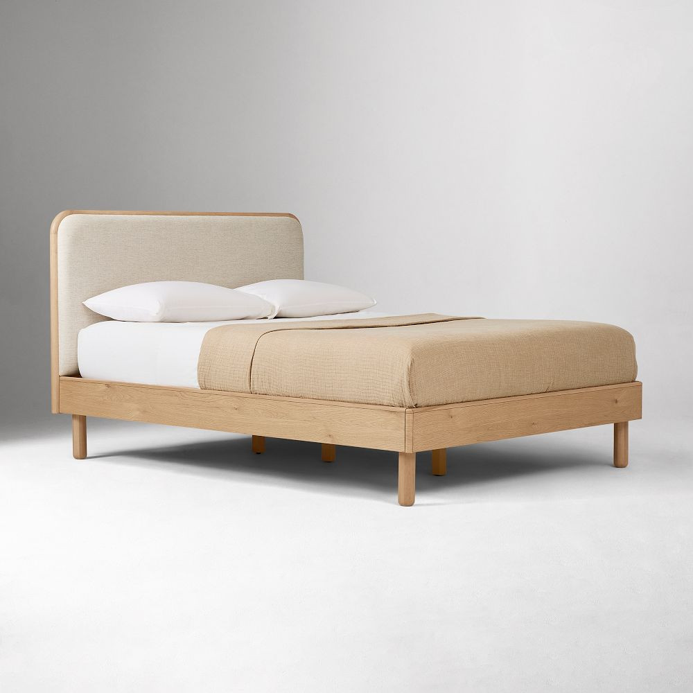 Miles Wood & Upholstered Bed | West Elm (US)