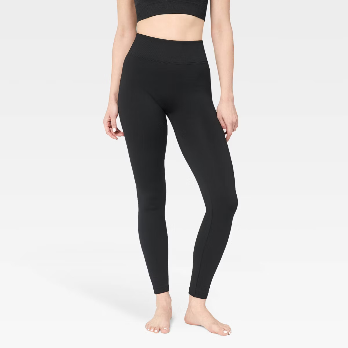 Women's Wander by Hottotties Seamless Thermal Leggings - Black S | Target