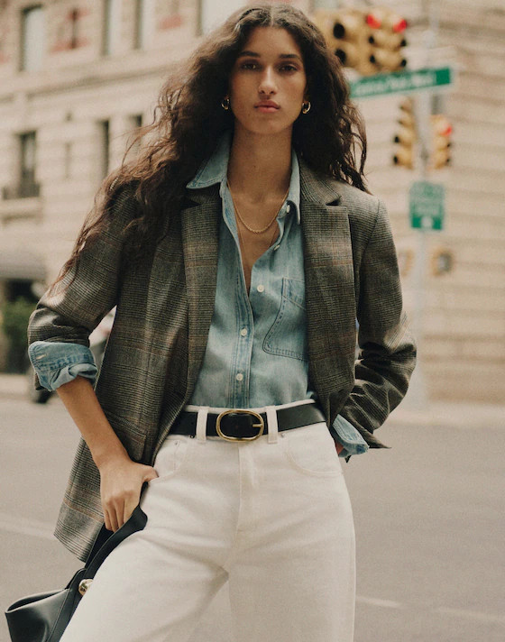 Cardigan Blazer in Plaid | Madewell | Madewell