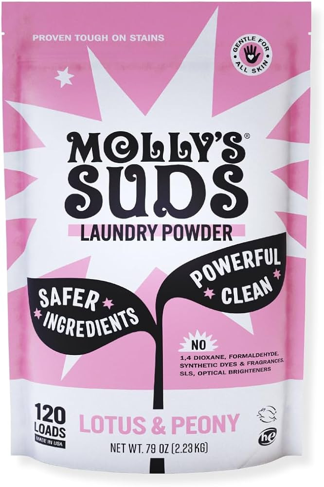 Molly's Suds Original Laundry Detergent Powder | Clean Laundry Detergent Powder for Sensitive Ski... | Amazon (US)