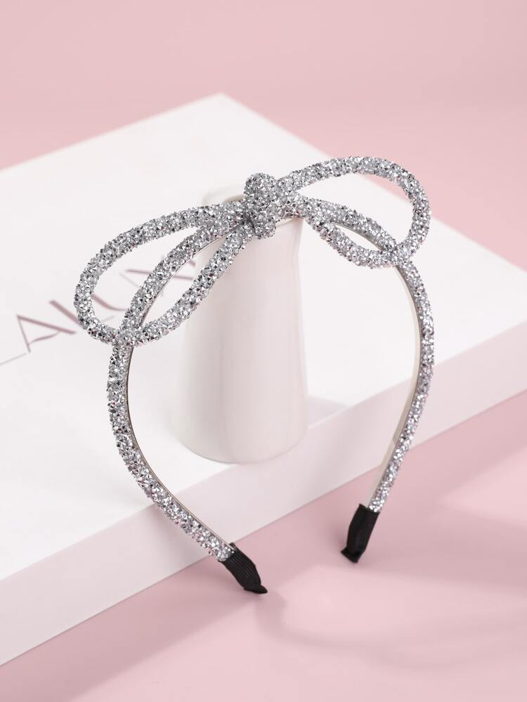Rhinestone Bow Decor Headband | SHEIN