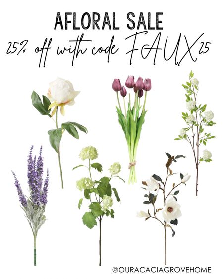 All of my favorite spring florals are 25% off with code FAUX25! This is such a great sale! We have all of these florals and love how realistic they look  

#LTKhome #LTKSeasonal #LTKsalealert