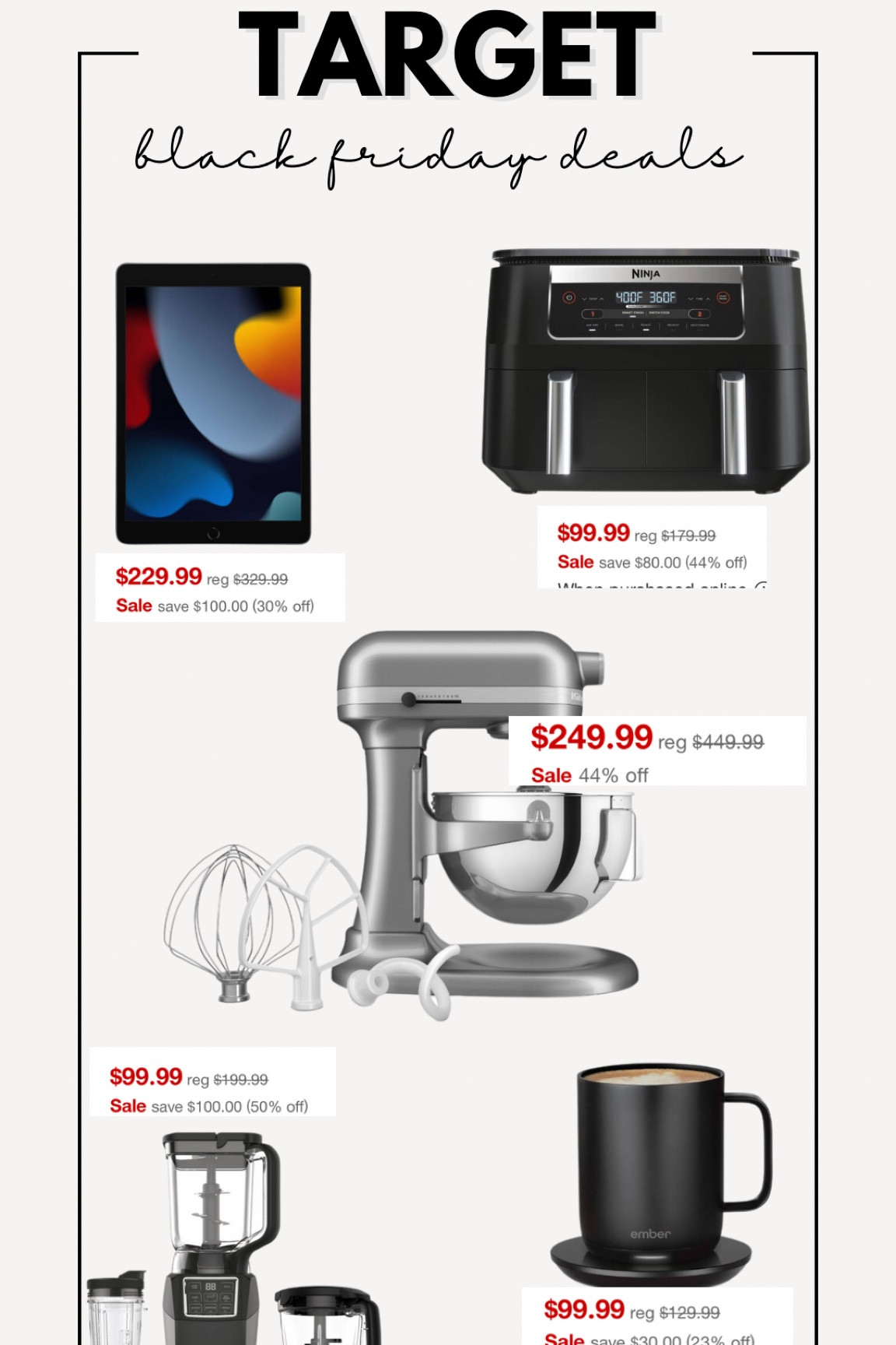 Target back Friday home & tech l! We love our ninja duos air fryer and kitchen aid mixer! These are such good deals for these 🥺

#LTKGiftGuide #LTKCyberWeek #LTKhome