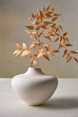 Organic Ceramic Vase, Short Neutral | Anthropologie (US)