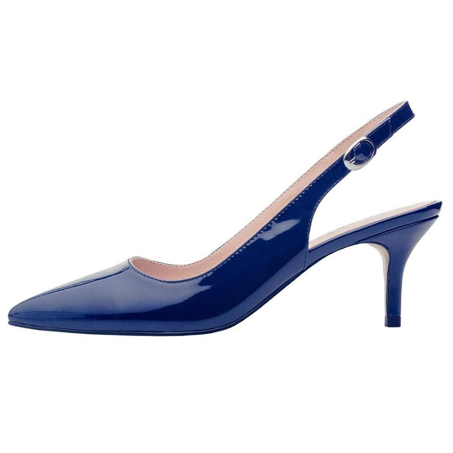 JOY IN LOVE Kitten Heels for Women Slingback Pumps Sandals Pointy Toe Pumps | Amazon (US)
