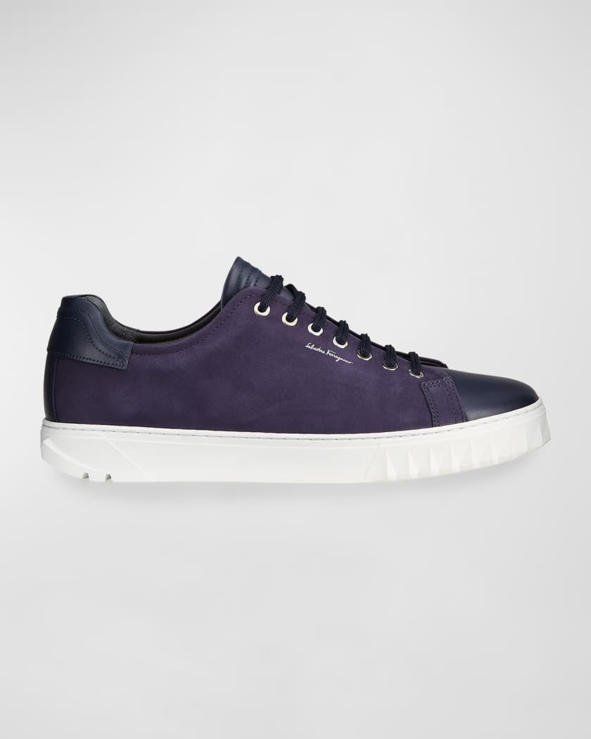 Salvatore Ferragamo Men's Leather Low-Top Sneakers | Neiman Marcus