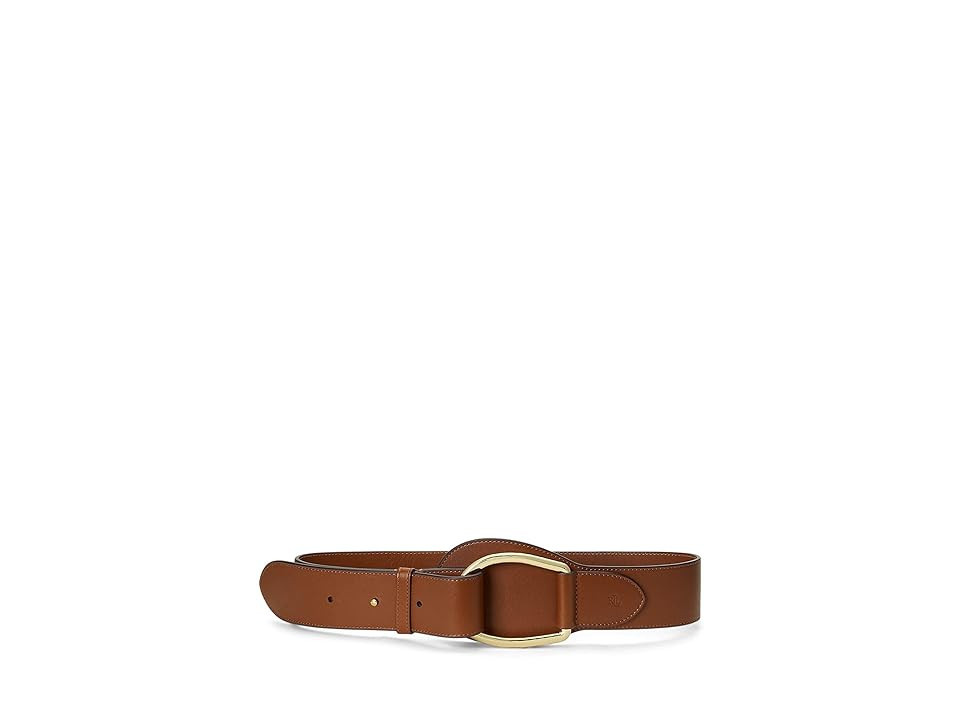 Lauren Ralph Lauren Wide Ring Equestrian-Belt-Wide Women's Belts Lauren Tan : LG (37" Waist), Leather | Zappos