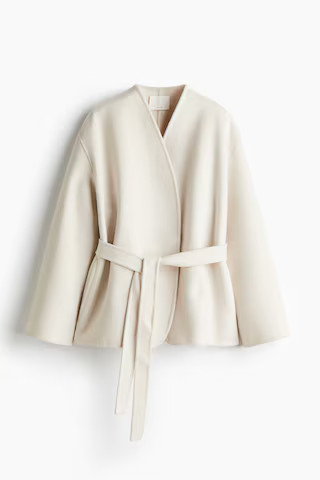 H & M - Handmade Wool-Blend Coat - Beige | H&M (US + CA)