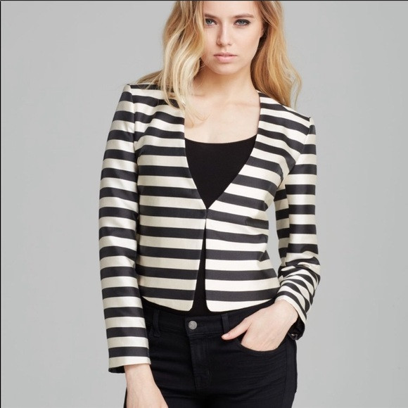Dolce Vita black&white Striped Blazer | Poshmark