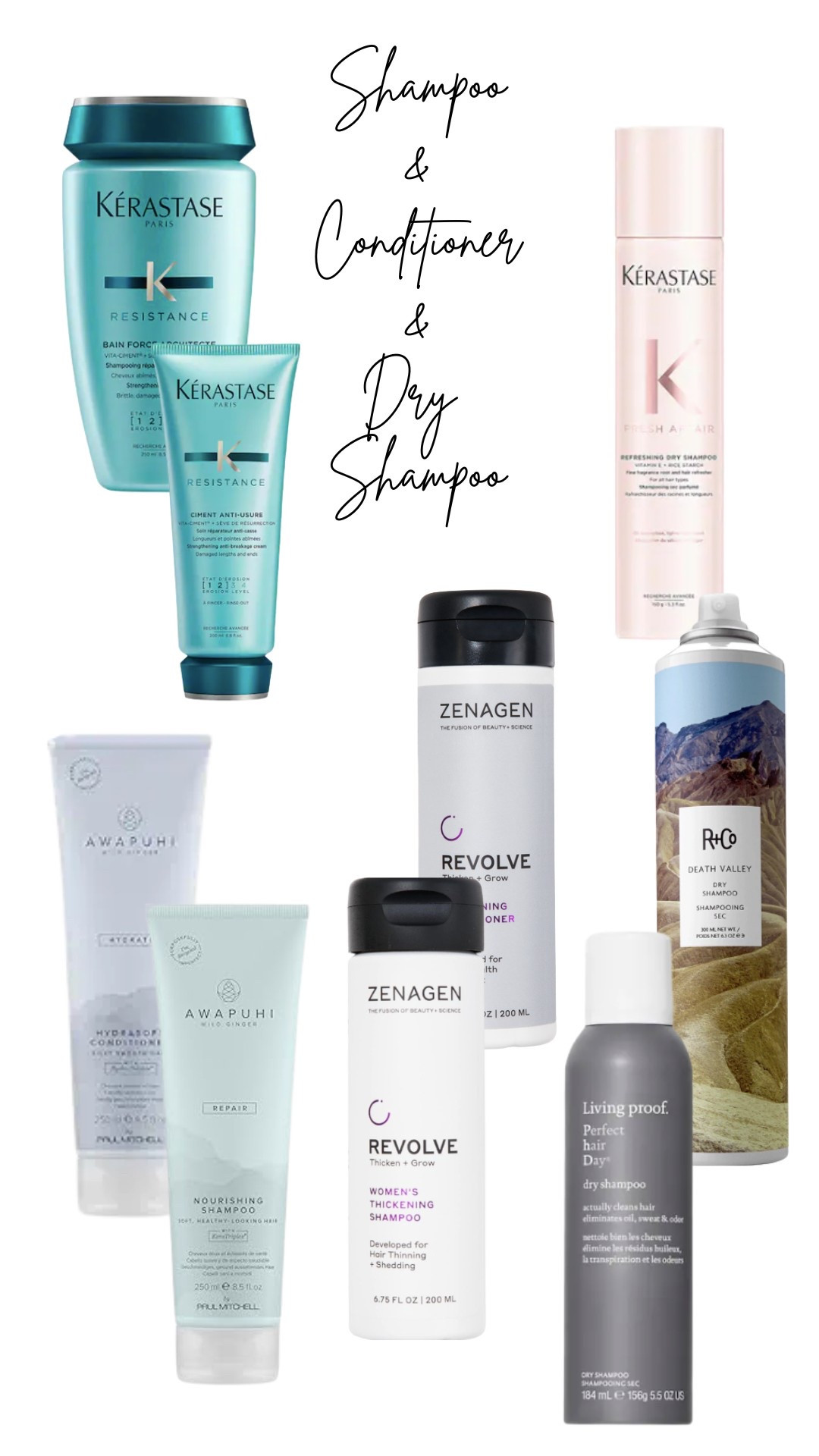 Our favorites shampoos and conditioners.  Also, dry shampoos to use in between washes  

#LTKBeauty #LTKFindsUnder50 #LTKFindsUnder100