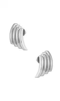 MEGA Line Dance Earrings in Brass & Sterling Vermeil from Revolve.com | Revolve Clothing (Global)
