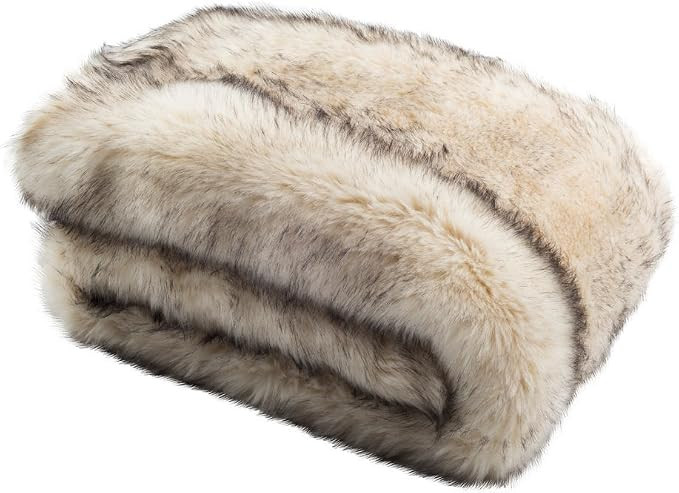 SAFAVIEH Coco Tips Throw Blanket, Taupe | Amazon (US)