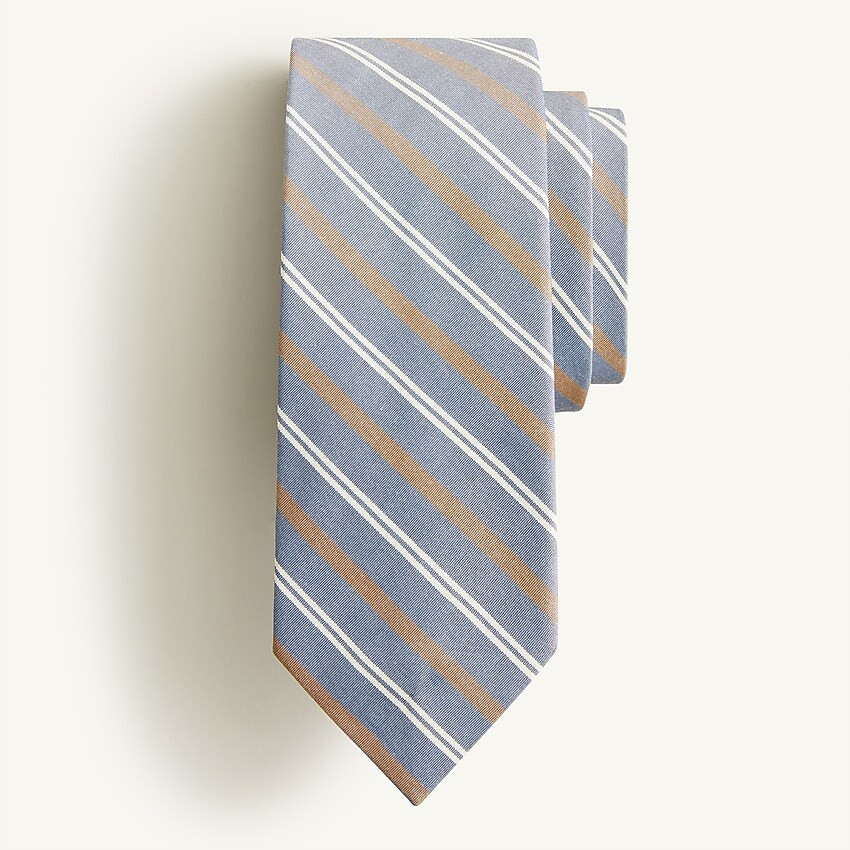 Cotton-silk tie in stripe | J. Crew US