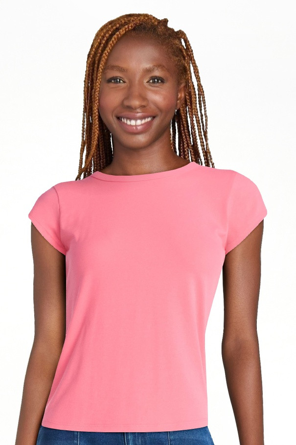 Free Assembly Women's and Women's Plus Cap Sleeve Tee, Sizes XS-4X | Walmart (US)