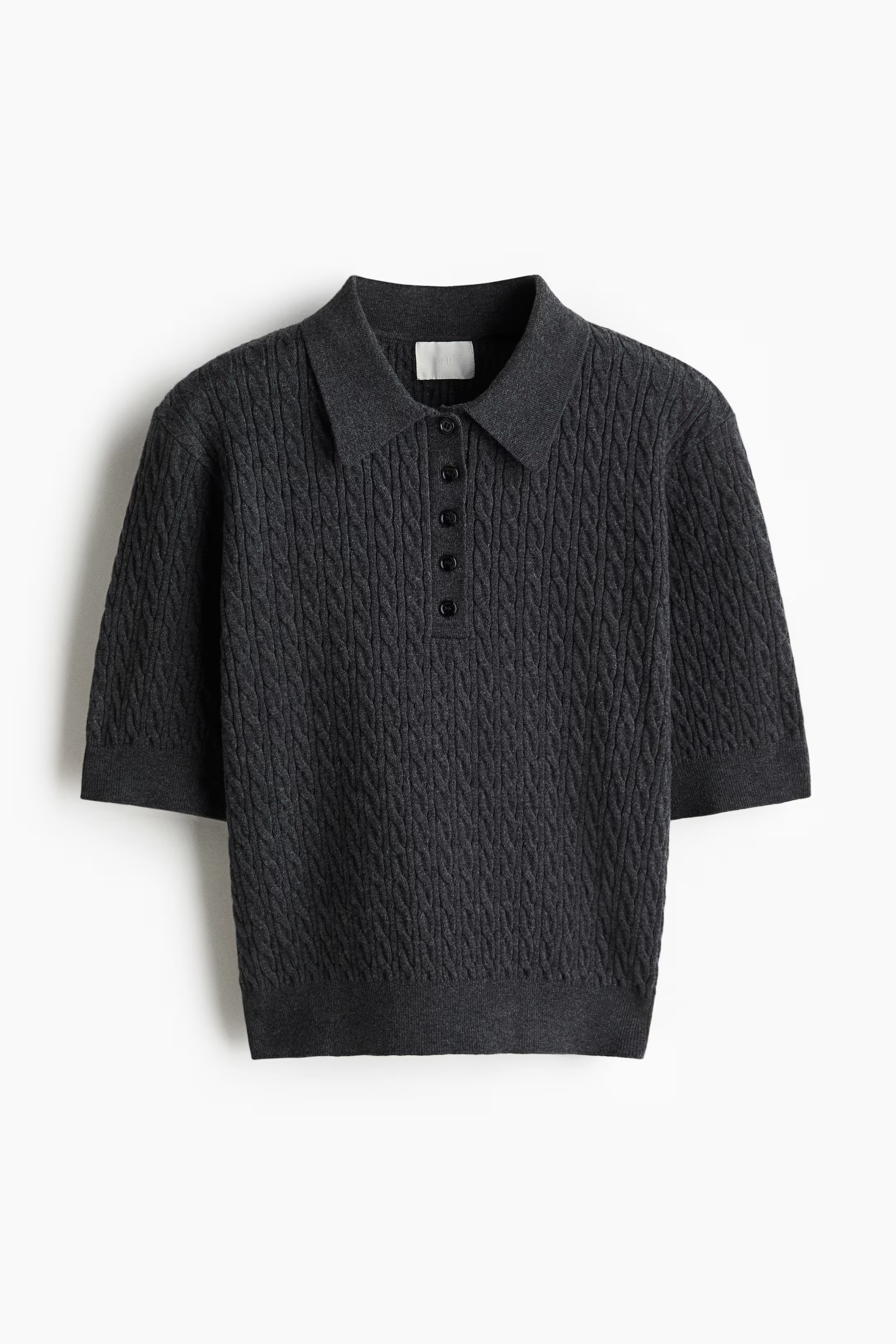 Cable-Knit Polo Shirt | H&M (US + CA)