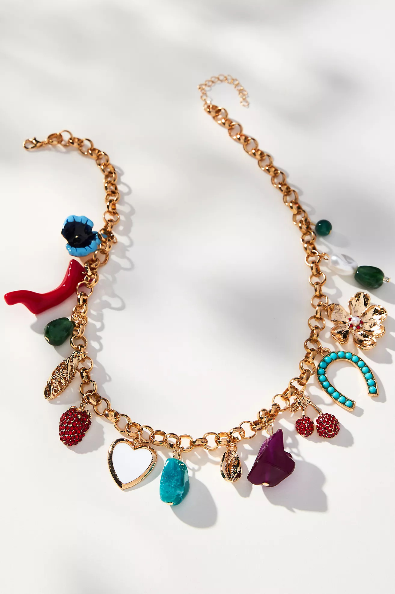 Lulla Multi Charm Necklace | Anthropologie (US)