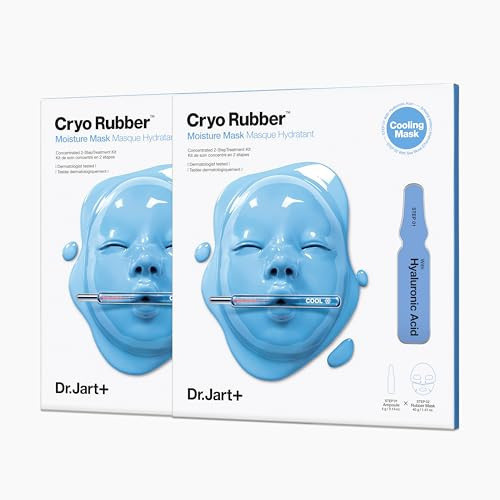 Dr.Jart+ Cryo Rubber Korean Face Mask with Moisturizing Hyaluronic Acid | Korean Skin Care, 2 Pack | Amazon (US)
