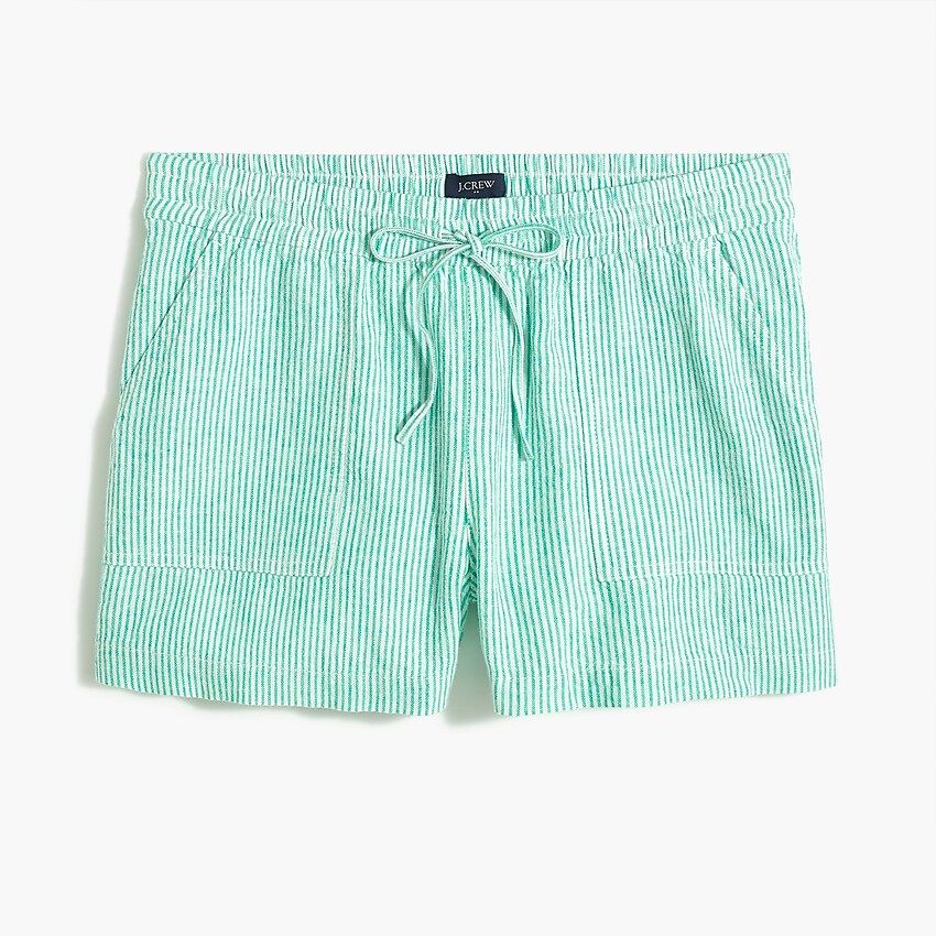 Linen-blend drawstring short | J.Crew Factory