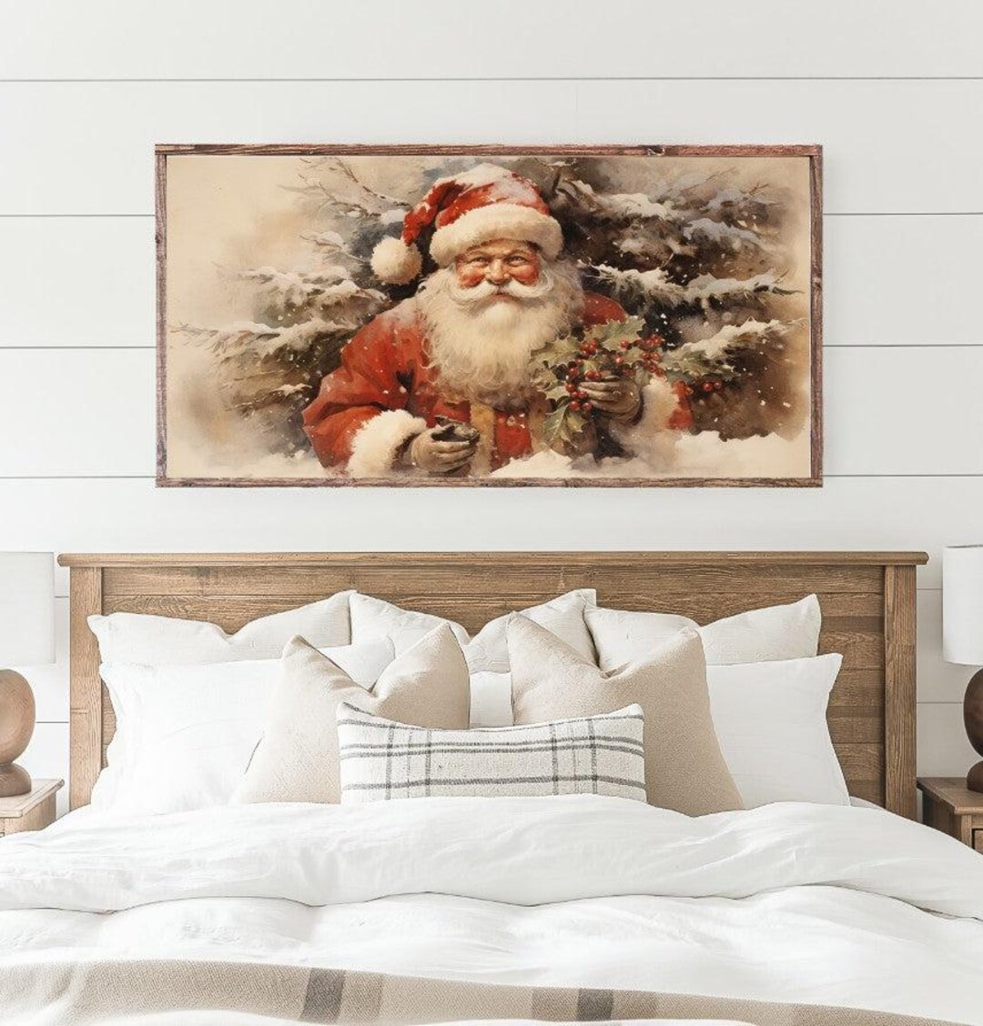 Holly Jolly Spirit Canvas Printed Sign | Etsy (US)