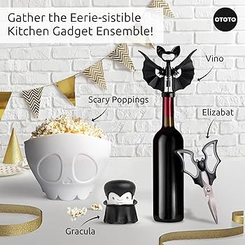 NEW!!! OTOTO Scary Poppings Microwave Popcorn Popper - Gothic Popcorn Microwave Popper, Silicone ... | Amazon (US)