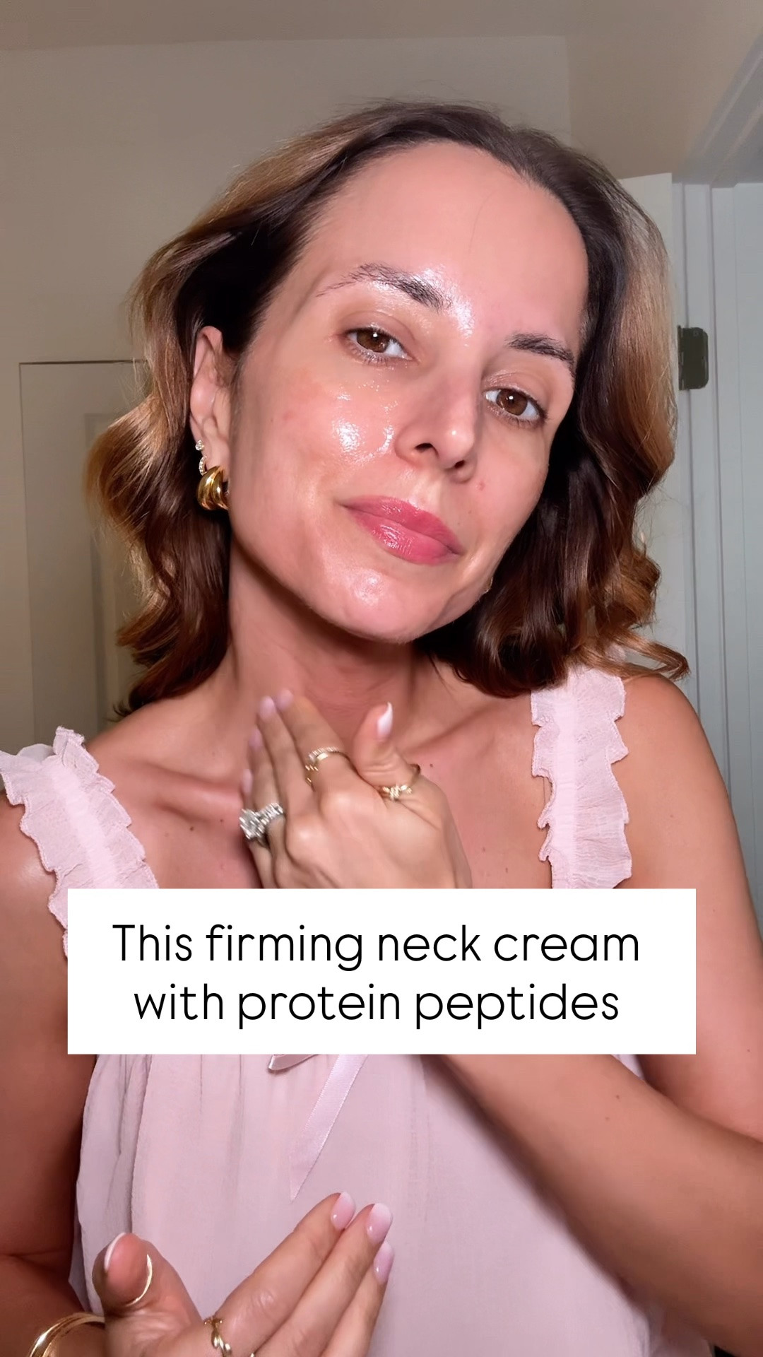 I’m almost 39-years-old and trying to age gracefully! Here’s what I’m doing. I have been using this forming neck cream at night. It has protein peptides to help product more collagen. It also has hyaluronic acid to plump skin and green tea to stop pollution from damaging skin and neutralizing free radicals.

#LTKmorningroutine #LTKselfcare #LTKBeauty
