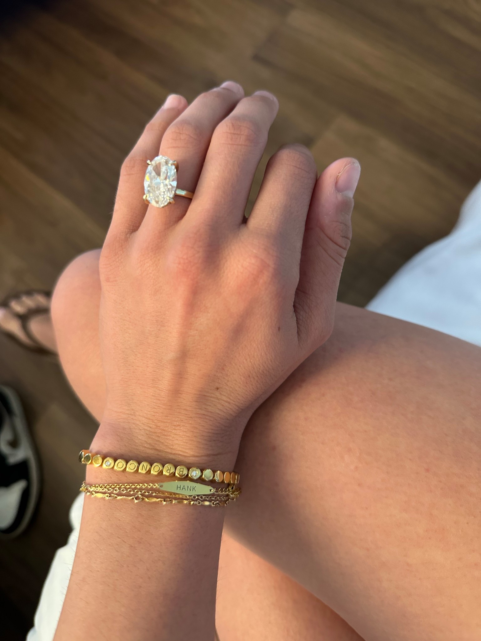 Gold jewelry stack