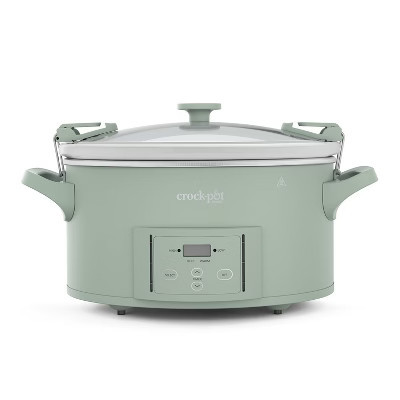Crock-Pot 7qt Programmable Countdown Cook and Carry Slow Cooker Desert Sage | Target
