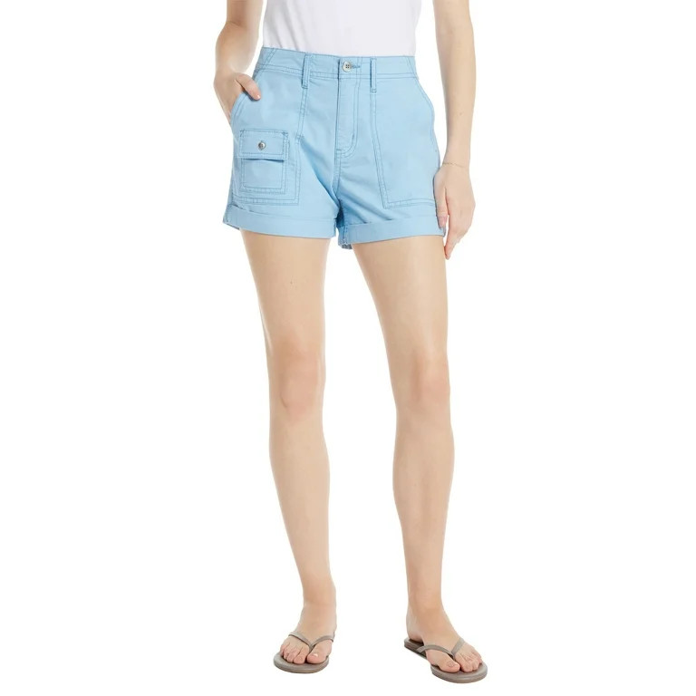 Time and Tru Women’s Utility Cuff Shorts, 4" Inseam, Sizes 2-20 | Walmart (US)