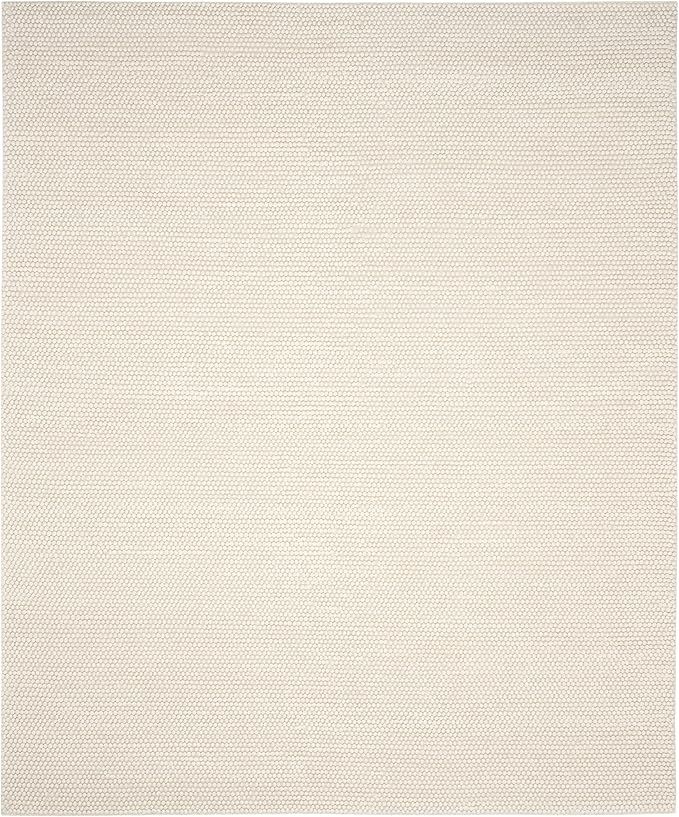 SAFAVIEH Natura Collection Area Rug - 6' x 9', Ivory, Handmade Wool, Ideal for High Traffic Areas... | Amazon (US)