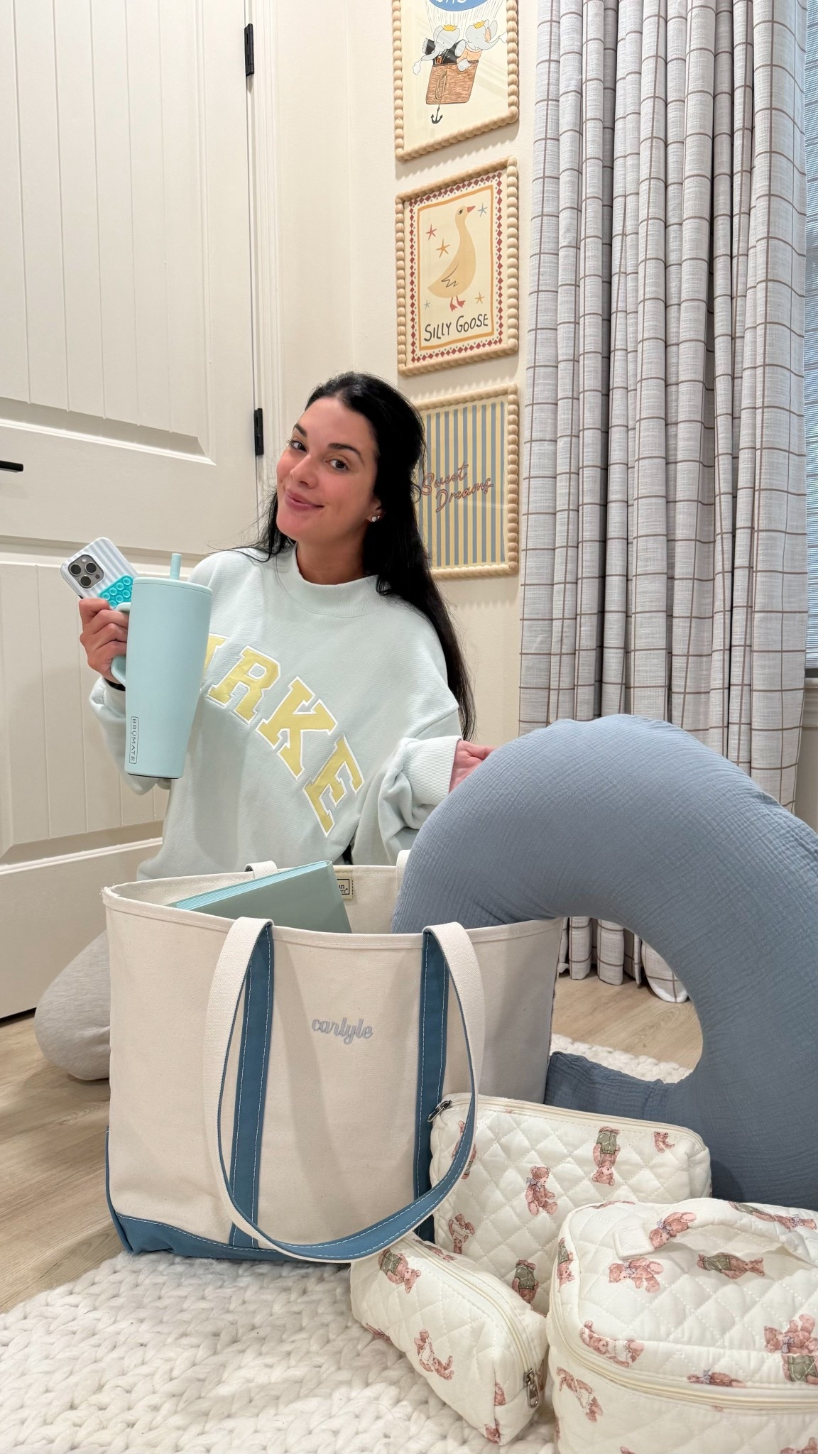 My hospital bag essentials linked! #hospitalbag #firsttimemom #pregnant #nesting #pregnancy