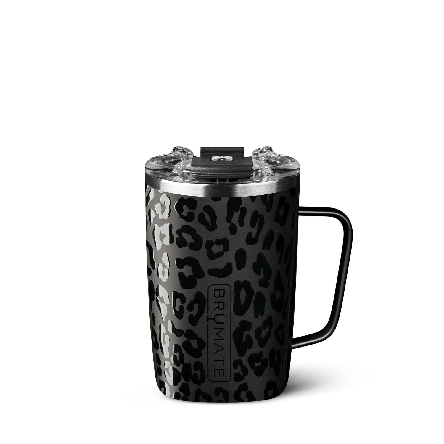 TODDY 16oz Insulated Coffee Mug | Onyx Leopard | BruMate