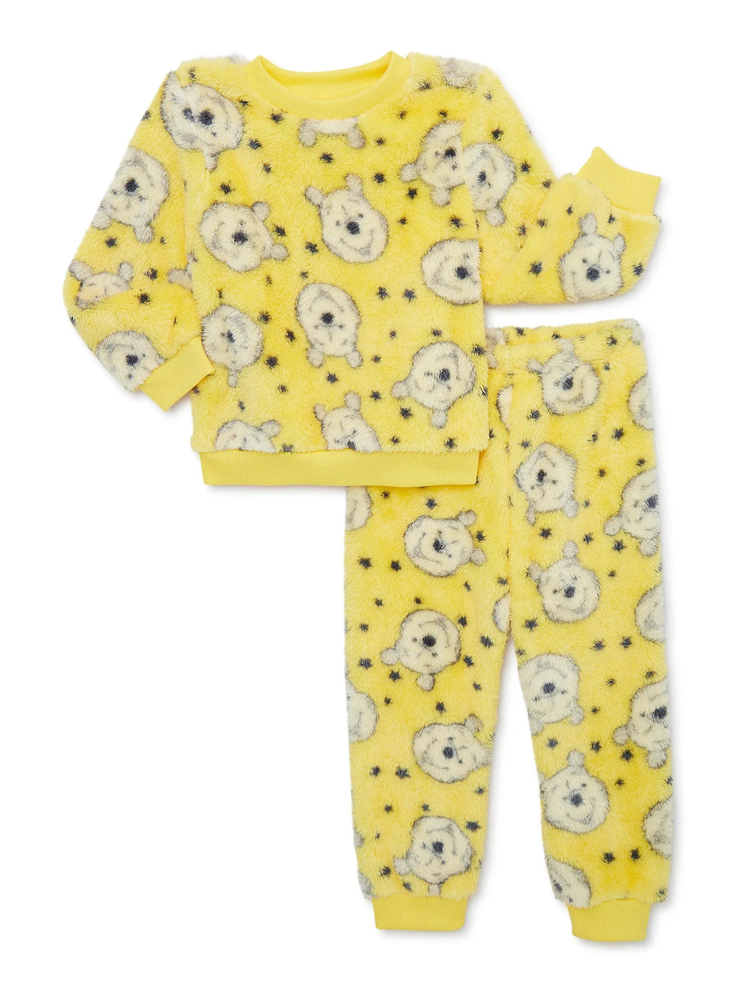 Disney Winne The Pooh Baby and Toddler Boy or Girl Sherpa Sweatshirt and Jogger Outfit Set, 2 Pie... | Walmart (US)