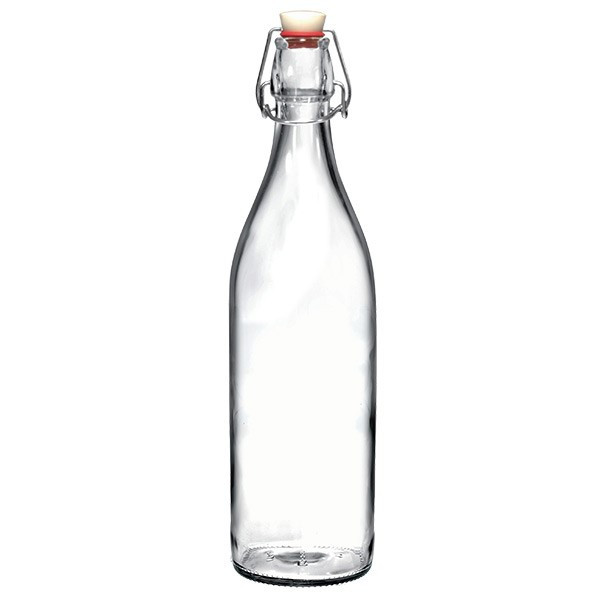 Clear 34 oz. Giara Glass Water Bottle | The Container Store