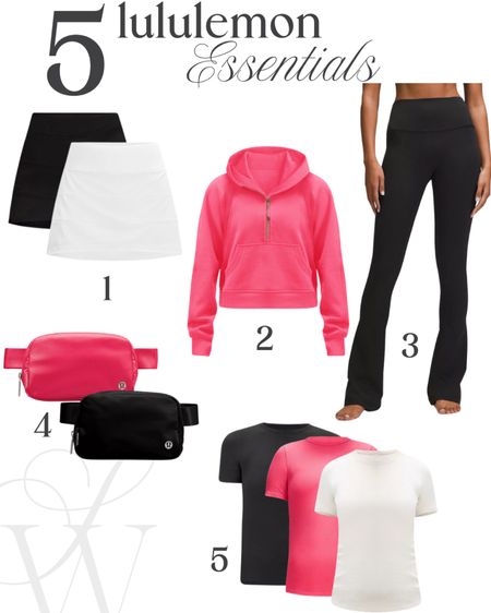 Sharing my top 5 essentials from @lululemon! I wear all of these on repeat!
1. Tennis skirt
2. Scuba Hoodie
3. Mini Flare Pant
4. Belt Bag
5. Hold Tight Top - I have both long sleeve and short sleeve!

#LTKFitness #LTKFindsUnder100 #LTKStyleTip