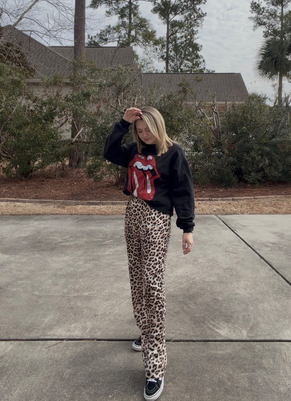 Love a good fun and edgy outfit! 

Pants: Tahari bought on clearance at Nordstrom Rack. Tagged similar! 
Sweatshirt: Urban Outfitters, Several Years old! Tagged Similar! Who cares if it’s men’s?! 
Shoes: Vans

#LTKgrwm #LTKootd