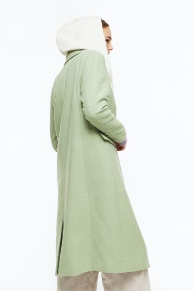 Single-breasted Coat - Light green - Ladies | H&M US | H&M (US + CA)