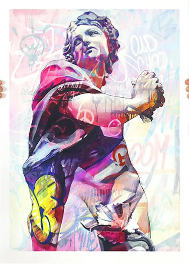 PichiAvo - Young Dionysus Lefkos - Urban Graffiti Street Art2020