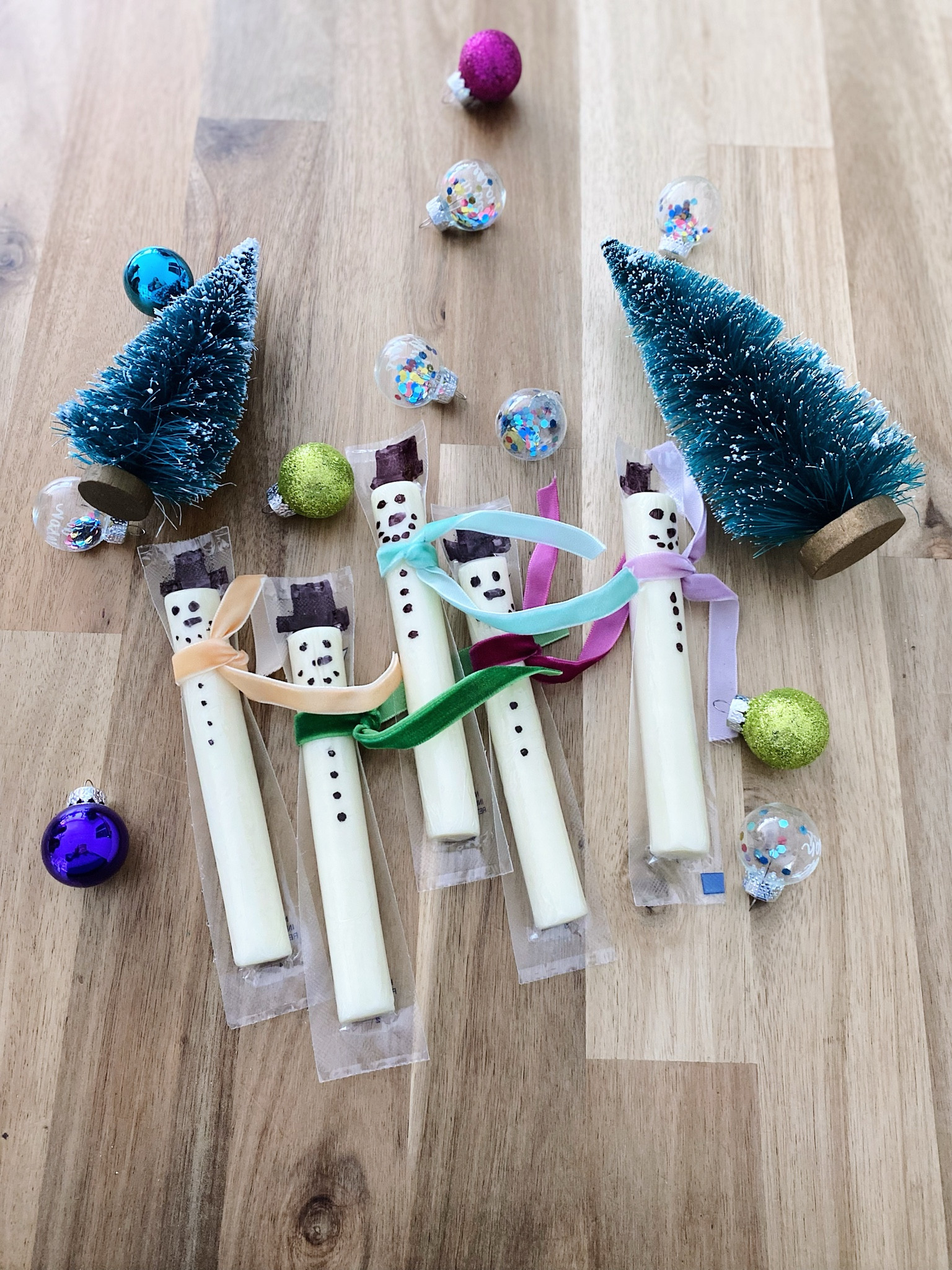 Here’s the velvet ribbon we used for these cutie string cheese snowmen! String cheese + ribbon + sharpie! 

#LTKHoliday #LTKFamily #LTKKids