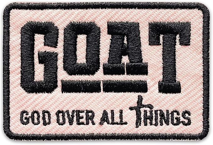 Goat God Over All Things Embroidered Patch Religious Christian Embroidery Patches Scripture Bible... | Amazon (US)
