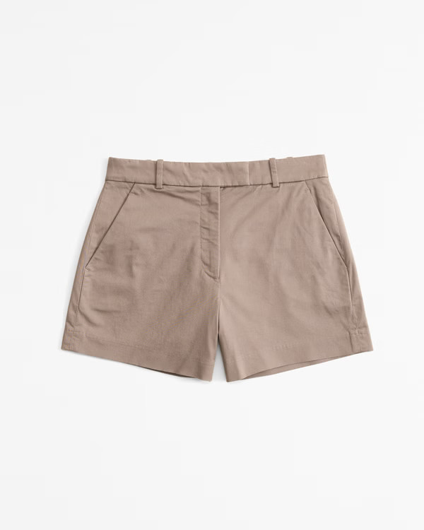 Women's High Rise Tailored Short | Women's Bottoms | Abercrombie.com | Abercrombie & Fitch (US)