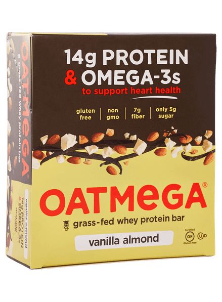 Oatmega Vanilla Almond Crisp Protein Bar (Box of 12) | onnit