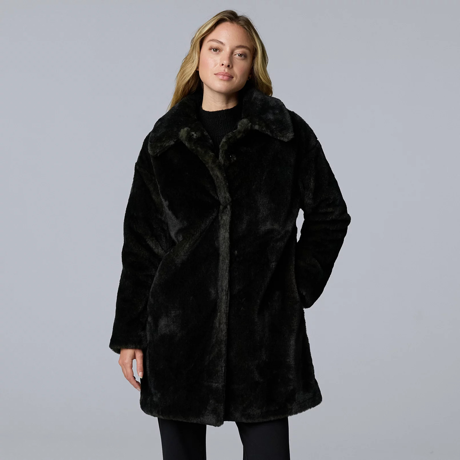 Women's Simply Vera Vera Wang Faux Fur Coat | Kohl's