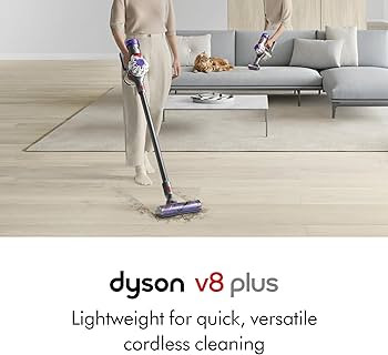 Dyson V8 Plus Cordless Vacuum, Cleans Hard Floors and Carpets, Detangles, Converts to Handheld, 1... | Amazon (US)