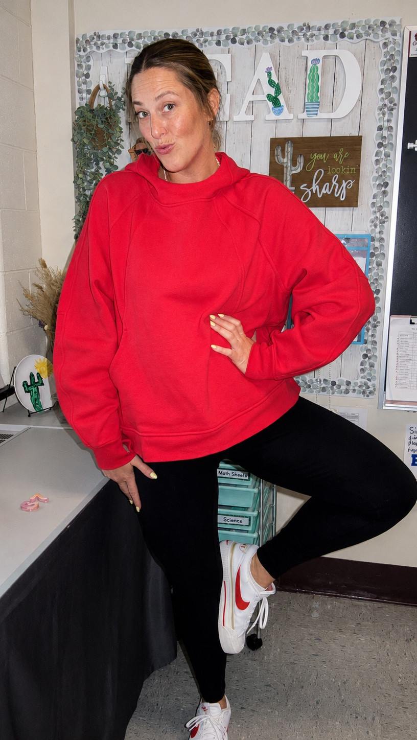 I really wish this sweatshirt was still in stock for everyone because I love it! I link some that are very similar, but this one is really great! I am wearing the XL/XXL in it. 
Leggings are a size 14.

#LTKootd #LTKMidsize