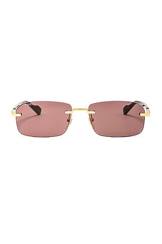 Rectangular Metal Sunglasses | FWRD 